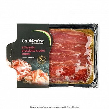 картинка Сет Итальянский ассорти из ветчины и шейки сыровяленых La Medea 100 г от магазина Primemeat