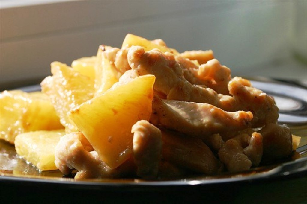 Простые рецепты индейки с ананасами