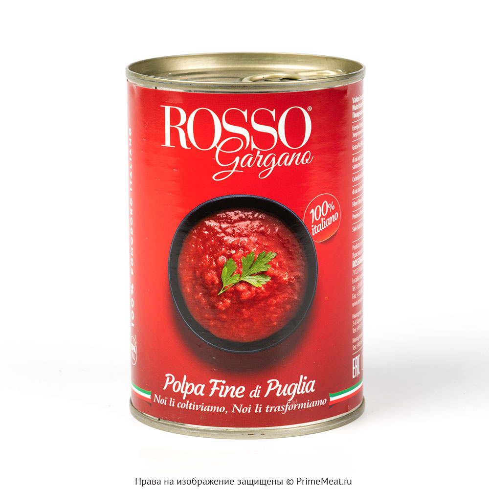 картинка Томатная паста Rosso Gargano Polpa 400 г от магазина Primemeat 