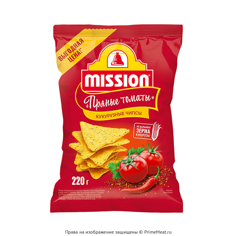 Купить Кукурузные чипсы Mission со вкусом томатов, 220 г в Москве с ...