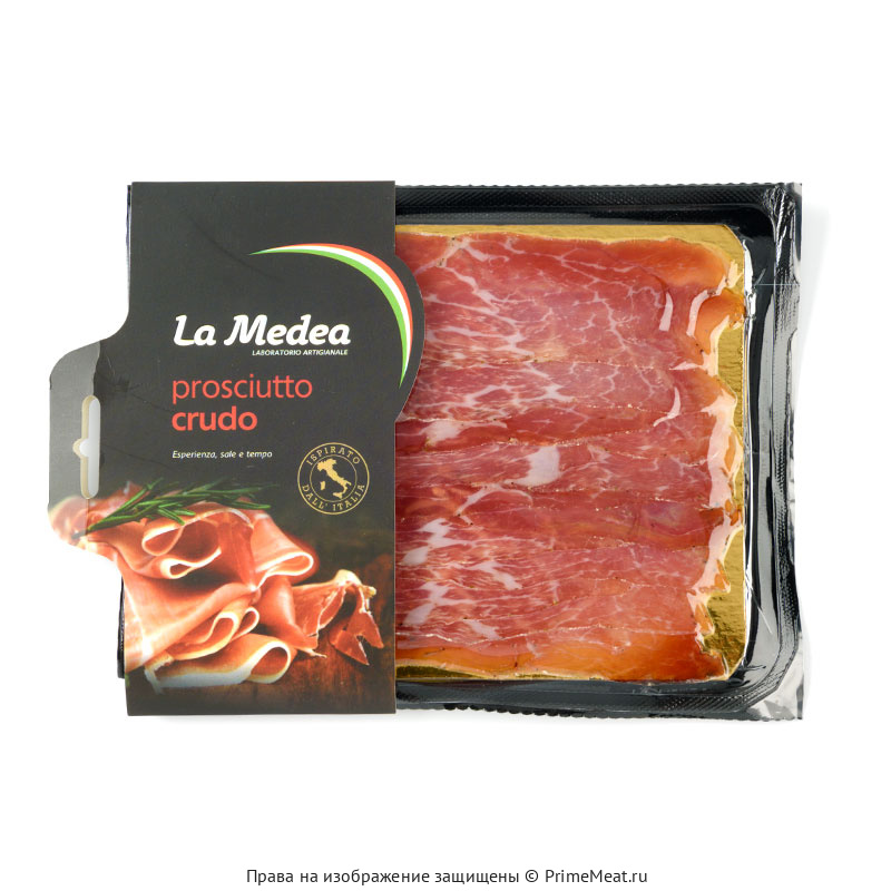 картинка Ветчина сыровяленая Prosciuttocrudo La Medea 60 г от магазина Primemeat