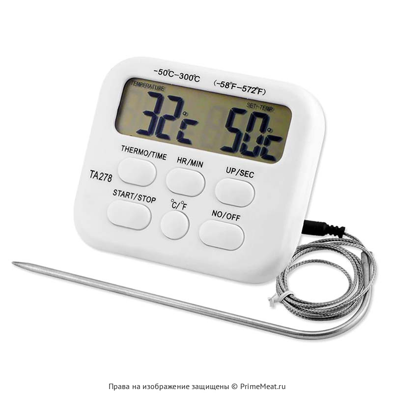 Кулинарный цифровой термометр с щупом (фото)