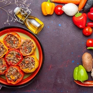 Перцы, фаршированные мясным фаршем
