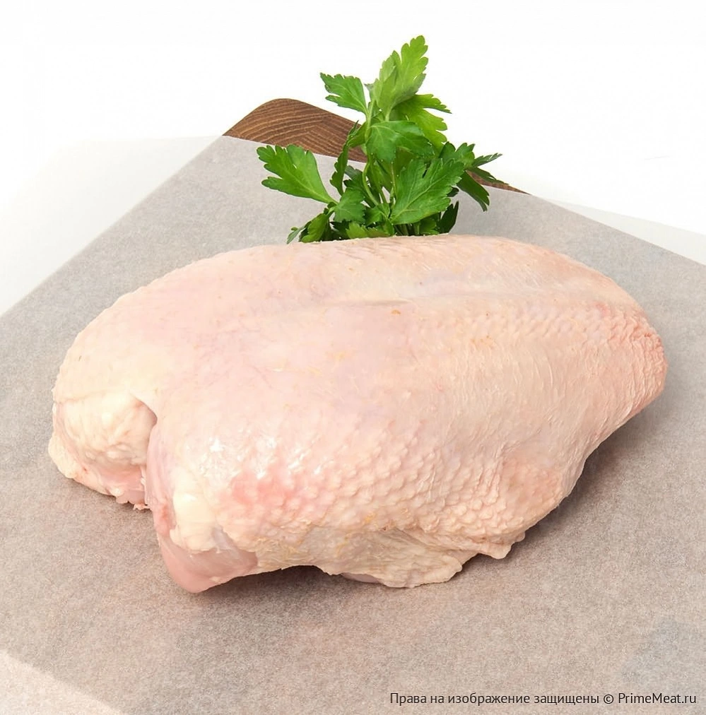 картинка Грудка куриная с кожей на кости от магазина Primemeat