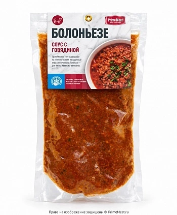 Соус Болоньезе из говядины 450 г фото