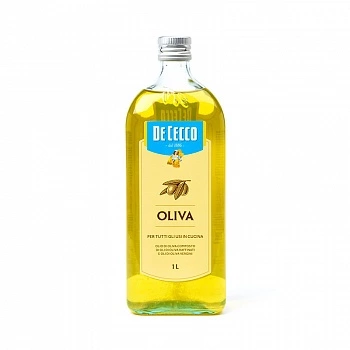 Масло оливковое DeCecco рафинированное с добавлением оливковых нерафинированных, 1 л (фото)