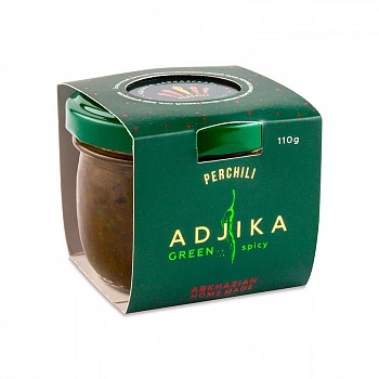 Аджика "Абхазская" острая зелёная (Perchili), 110 г (фото)