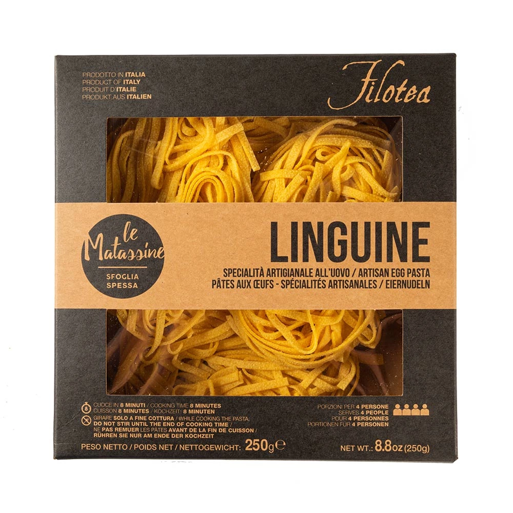 картинка Яичная паста  из твердых сортов пшеницы ручной работы (Matassini Linguine), 250 г от магазина Primemeat