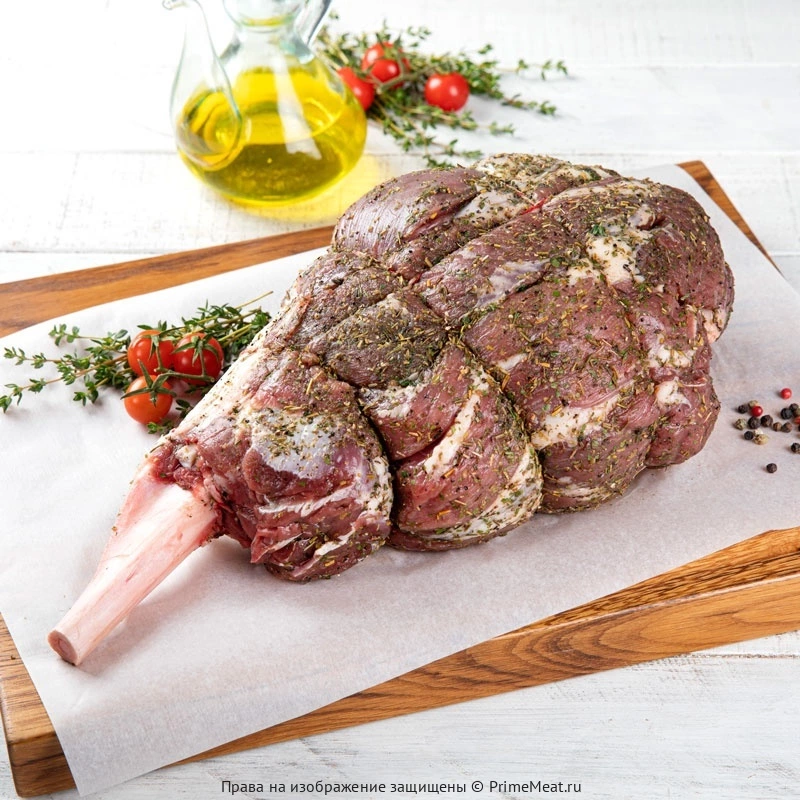 Ножка ягнёнка в средиземноморских травах с тимьяном и чесноком (полуфабрикат) (фото)