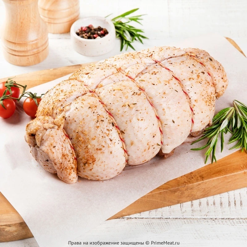 Рулет из утиных грудок с клюквой и апельсинами (полуфабрикат) (фото)