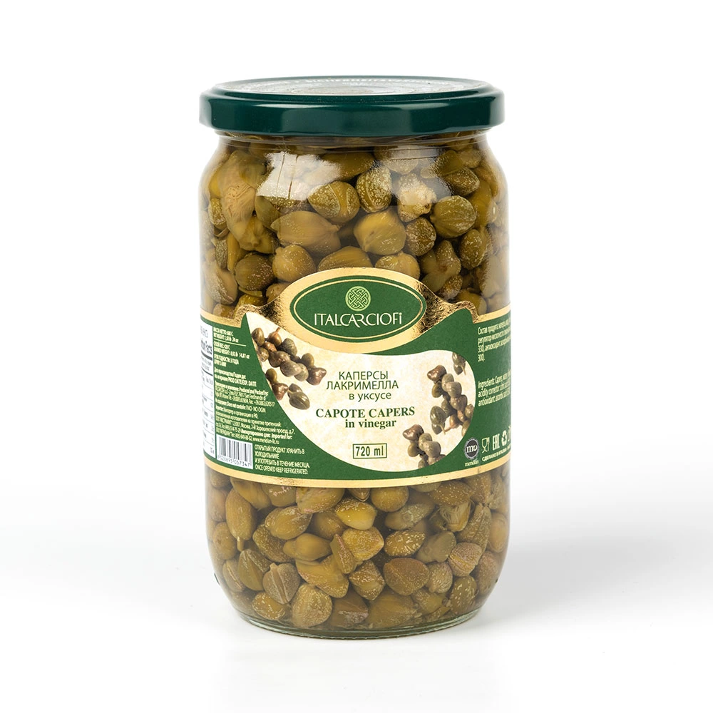 картинка Каперсы Italcarciofi Лакримелла без черенков в уксусе, 680 г от магазина Primemeat 