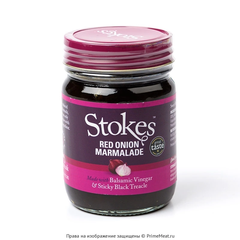 Соус Stokes "Red Onion Marmalade" для мяса из красного лука 265 г (фото)