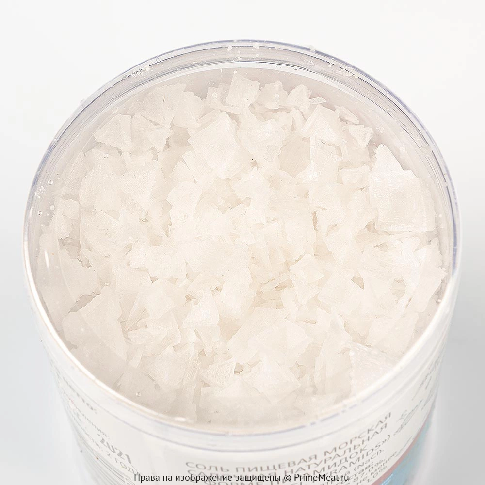 Соль в форме пирамидок натуральная Cristal Flakes 70 г (фото)