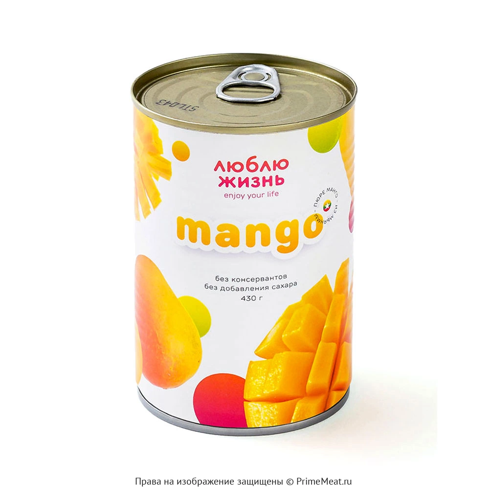 картинка Пюре манго 100% "Люблю Жизнь" 430 г от магазина Primemeat